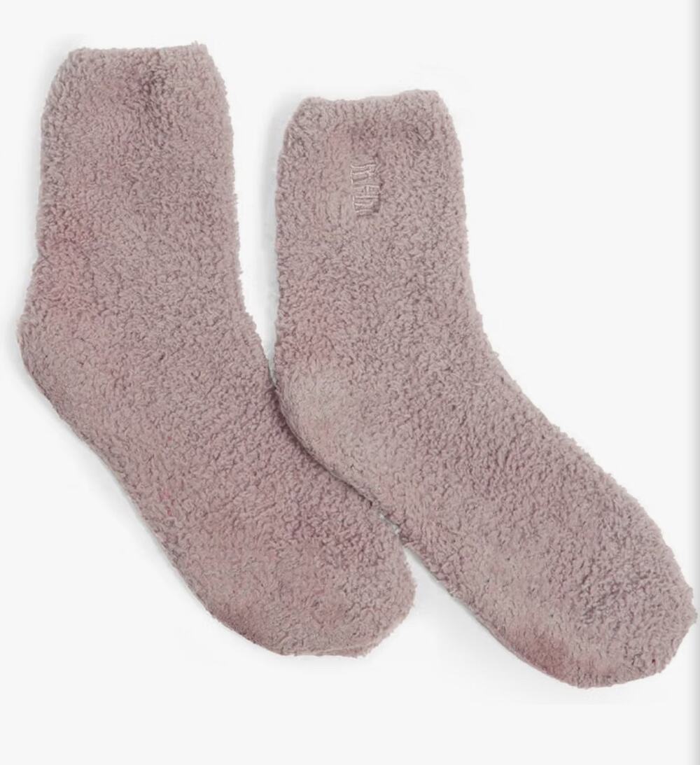 NWT UnHide Softie Socks 2 Pack Pink-Grey Size 5-11